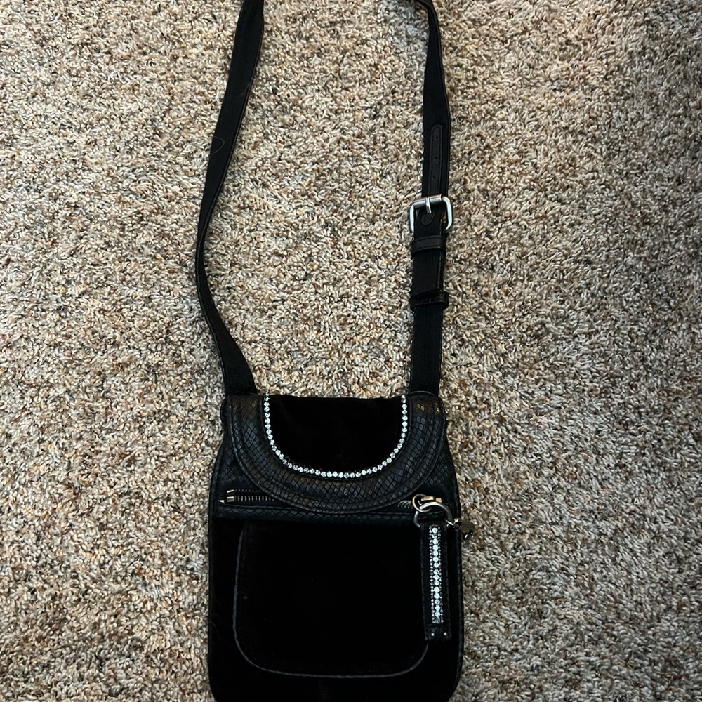Juicy Couture Black Suede Crossbody